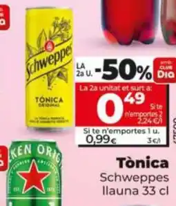 Dia SCHWEPPES Tònica oferta