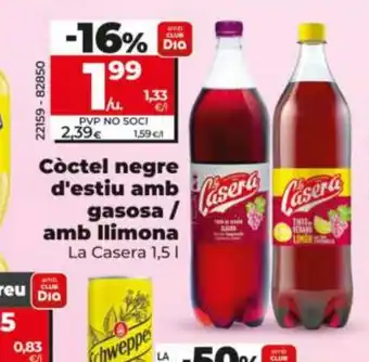 Dia Còctel negre d'estiu amb gasosa / amb llimona oferta