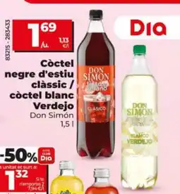 Dia Còctel negre d'estiu clàssic / còctel blanc oferta