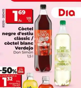 Dia Còctel negre d'estiu clàssic / còctel blanc oferta
