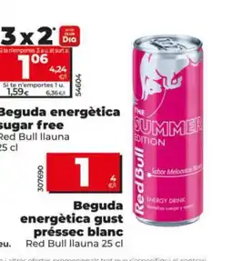 Dia Beguda energètica gust préssec blanc oferta