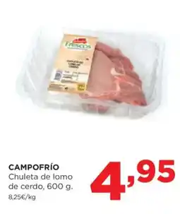 Alimerka CAMPOFRÍO Chuleta de lomo de cerdo oferta