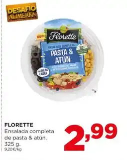 Alimerka FLORETTE Ensalada completa de pasta & atún oferta