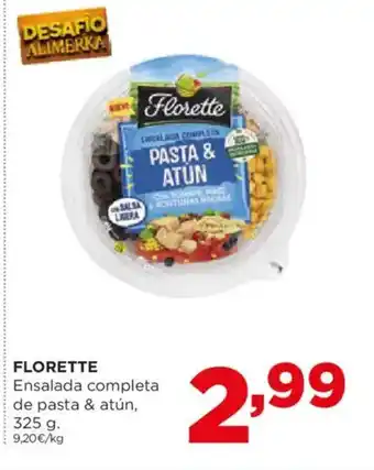 Alimerka FLORETTE Ensalada completa de pasta & atún oferta