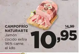 Alimerka CAMPOFRÍO NATURARTE Jamón cocido extra 96% carne oferta