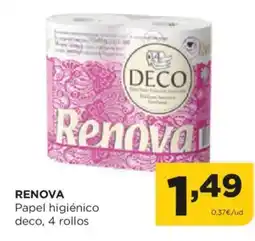 Alimerka RENOVA Papel higiénico deco oferta