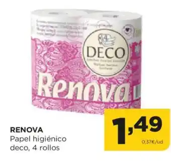 Alimerka RENOVA Papel higiénico deco oferta