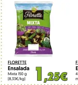 Hiper Usera FLORETTE Ensalada oferta