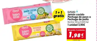 Hiper Usera ELPOZO Jamón cocido Pechuga de pavo o Pechuga de pollo oferta