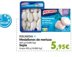 Hiper Usera PESCANOVA Medallones de merluza oferta