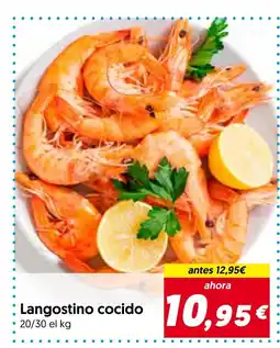 Hiper Usera Langostino cocido oferta