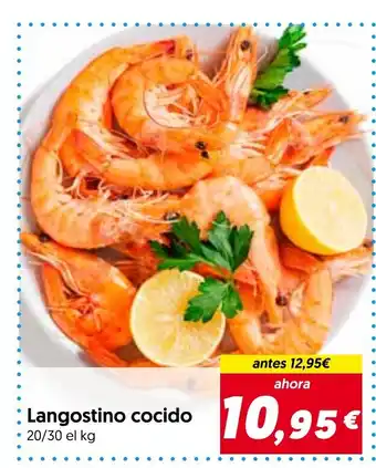 Hiper Usera Langostino cocido oferta