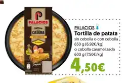 Hiper Usera PALACIOS Tortilla de patata oferta