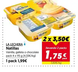 Hiper Usera LA LECHERA Natillas oferta