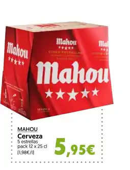 Hiper Usera MAHOU Cerveza oferta
