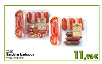 Hiper Usera TELLO Bandejas barbacoa oferta