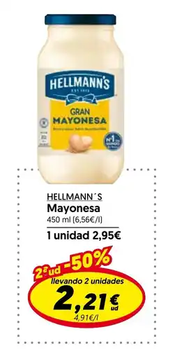 Hiper Usera HELLMANN'S Mayonesa oferta