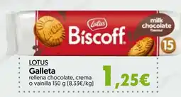 Hiper Usera LOTUS Galleta oferta