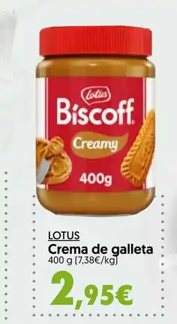 Hiper Usera LOTUS Crema de galleta oferta