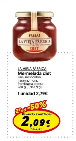 Hiper Usera LA VIEJA FÁBRICA Mermelada diet oferta