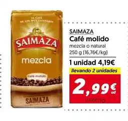 Hiper Usera SAIMAZA Café molido oferta