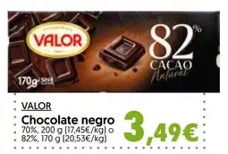 Hiper Usera VALOR Chocolate negro oferta