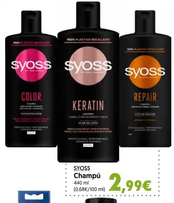 Hiper Usera SYOSS Champú oferta
