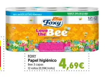 Hiper Usera FOXY Papel Papel higiénico 4,69€ oferta