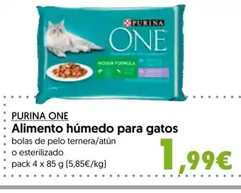 Hiper Usera PURINA ONE Alimento húmedo para gatos oferta