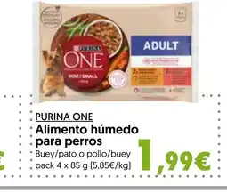 Hiper Usera PURINA ONE Alimento húmedo para perros oferta