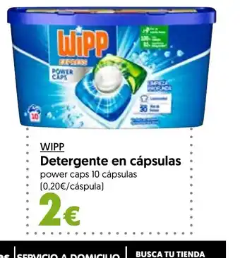 Hiper Usera WIPP Detergente en cápsulas oferta