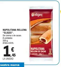 E.Leclerc ELIGES Napolitana rellena oferta