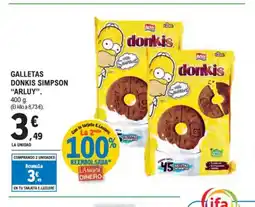 E.Leclerc ARLUY Galletas donkis simpson oferta