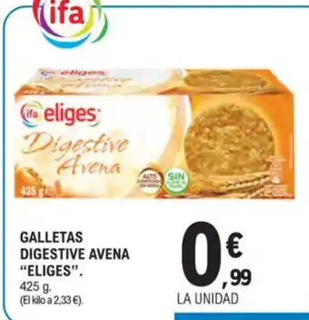 E.Leclerc ELIGES Galletas digestive avena oferta