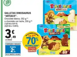 E.Leclerc ARTIACH Galletas dinosaurus oferta