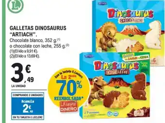 E.Leclerc ARTIACH Galletas dinosaurus oferta