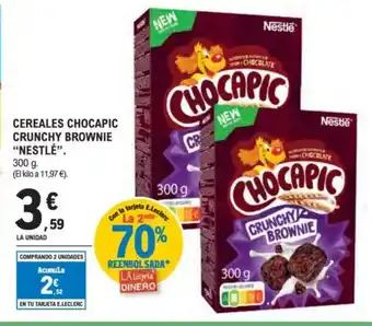 E.Leclerc NESTLÉ Cereales chocapic crunchy brownie oferta