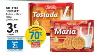 E.Leclerc CUÉTARA Galletas oferta
