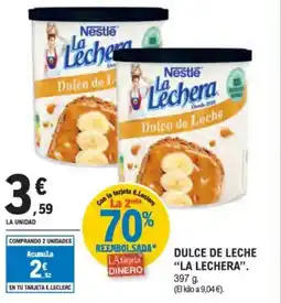 E.Leclerc LA LECHERA Dulce de leche oferta