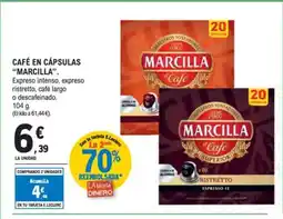 E.Leclerc MARCILLA Café en cápsulas oferta