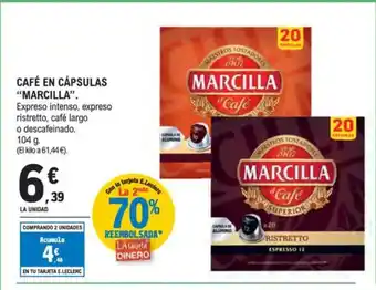E.Leclerc MARCILLA Café en cápsulas oferta