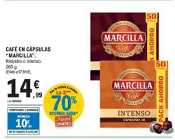 E.Leclerc MARCILLA Café en cápsulas oferta