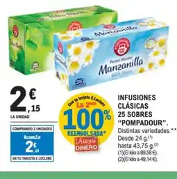 E.Leclerc POMPADOUR Infusiones clásicas oferta