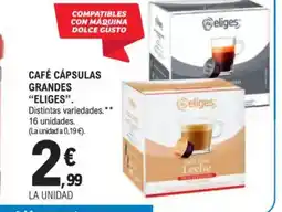 E.Leclerc ELIGES Café cápsulas grandes oferta