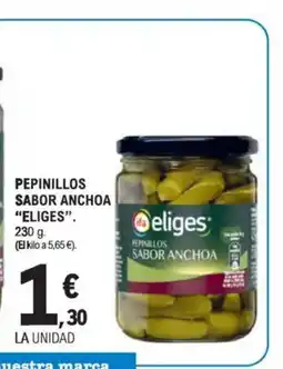 E.Leclerc ELIGES pepinillos sabor anchoa oferta