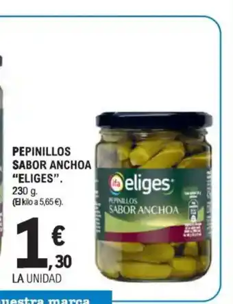 E.Leclerc ELIGES pepinillos sabor anchoa oferta