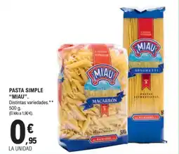 E.Leclerc MIAU Pasta simple oferta