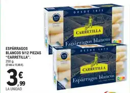 E.Leclerc CARRETILLA espárragos blancos 9/12 piezas oferta