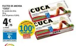 E.Leclerc CUCA Filetes de anchoa oferta