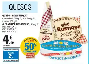 E.Leclerc LE RUSTIQUE Queso oferta